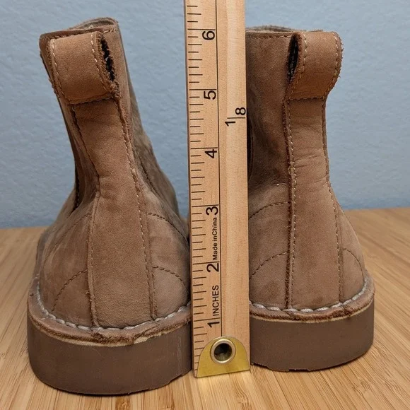 LL Bean Brown Suede Chelsea Ankle Boots Women Size 10 - Picture 5 of 10
